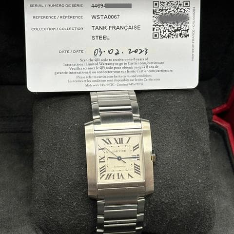 Cartier Tank Française Tank Française Medium WSTA0067