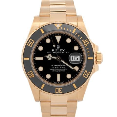 Rolex Submariner Date Submariner Date Yellow Gold Black Dial 126618LN