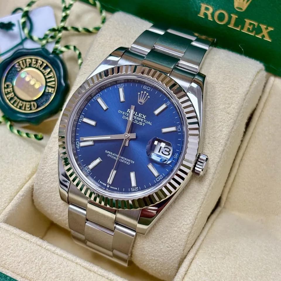 Rolex Datejust 41 Datejust 41 Blue Dial 126334 luxury watch
